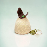 Esfera de coco y té verde